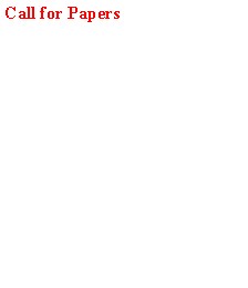 Text Box: Call for Papers